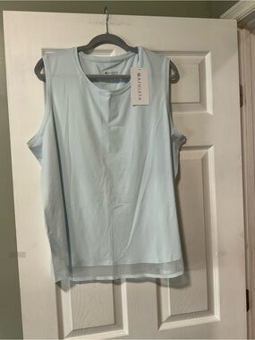 Athleta Women's Pale Blue Sleeveless Muscle Tee